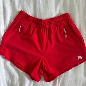 Vuori Women's Vibrant Red Athletic Shorts